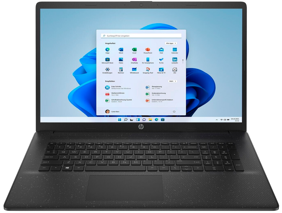 HP 17-cn0914ng 17.3" 2021 HD+ Intel N4500 8 GB / 256 GB SSD W11H QWERTZ schwarz Renew - Ohne Vertrag