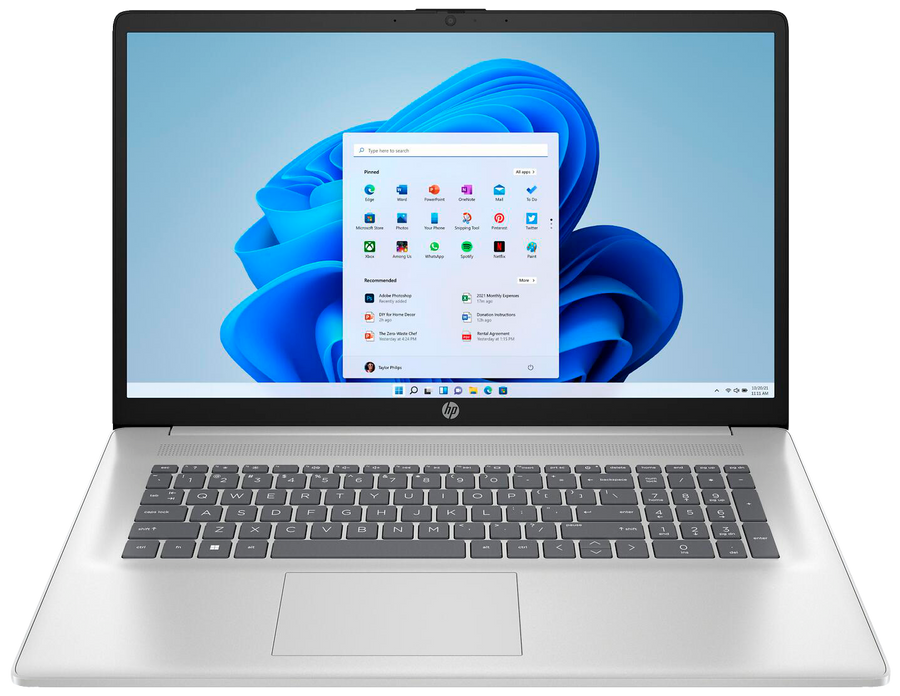 HP 17-cp2760ng 17" 2025 FHD Ryzen 5 7520U 16 GB / 512 GB SSD W11H QWERTZ Silber Renew - Ohne Vertrag