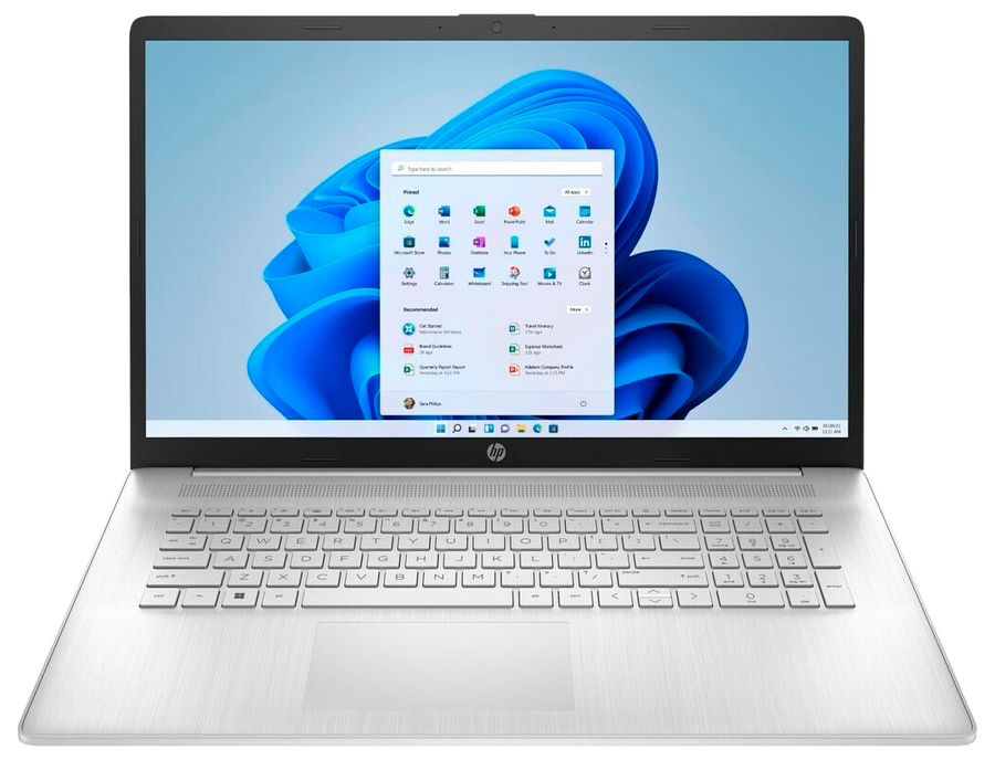 HP 17-cp2537ng 17" 2023 FHD Ryzen 3 7320U 8 GB / 512 GB SSD W11H QWERTZ silber - Ohne Vertrag