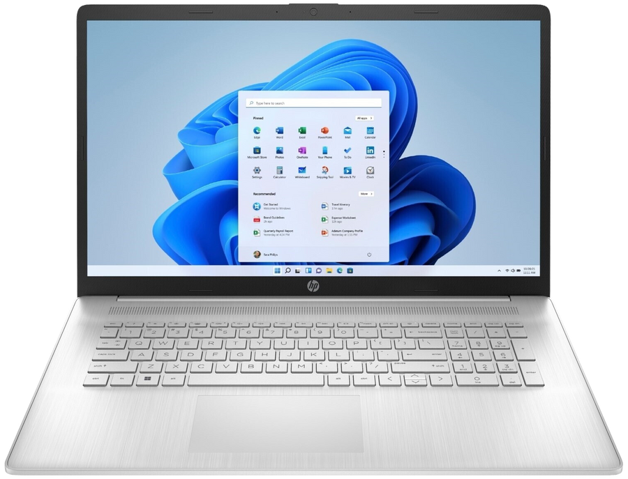 HP 17-cp2637ng  17" 2023 FHD Ryzen 3 7320U 8 GB / 512 GB SSD W11H QWERTZ Silber - Ohne Vertrag