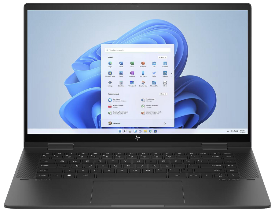 HP Envy x360 15-fh0777ng 15" 2023 FHD Ryzen 7 7730U 16 GB / 1 TB SSD W11H QWERTZ Schwarz Renew - Ohne Vertrag
