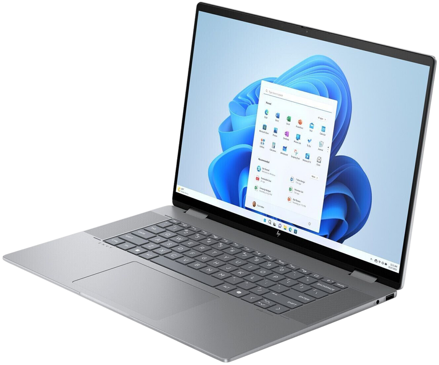 HP Envy x360 16-ad0756ng 16" 2024 WUXGA R5 8640HS 16 GB / 512 GB W11H QWERTZ Silber Renew - Ohne Vertrag