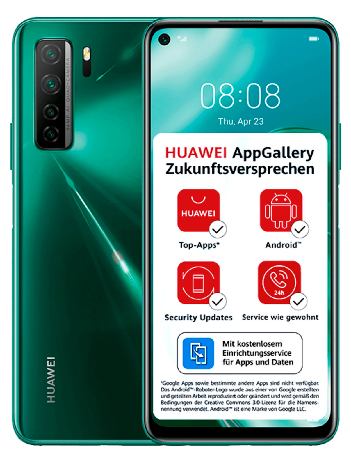 Huawei P40 lite 5G Dual-SIM grün - Ohne Vertrag