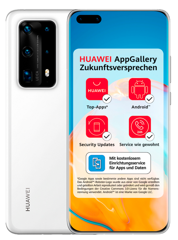Huawei P40 Pro Plus Dual-SIM 5G weiß - Ohne Vertrag