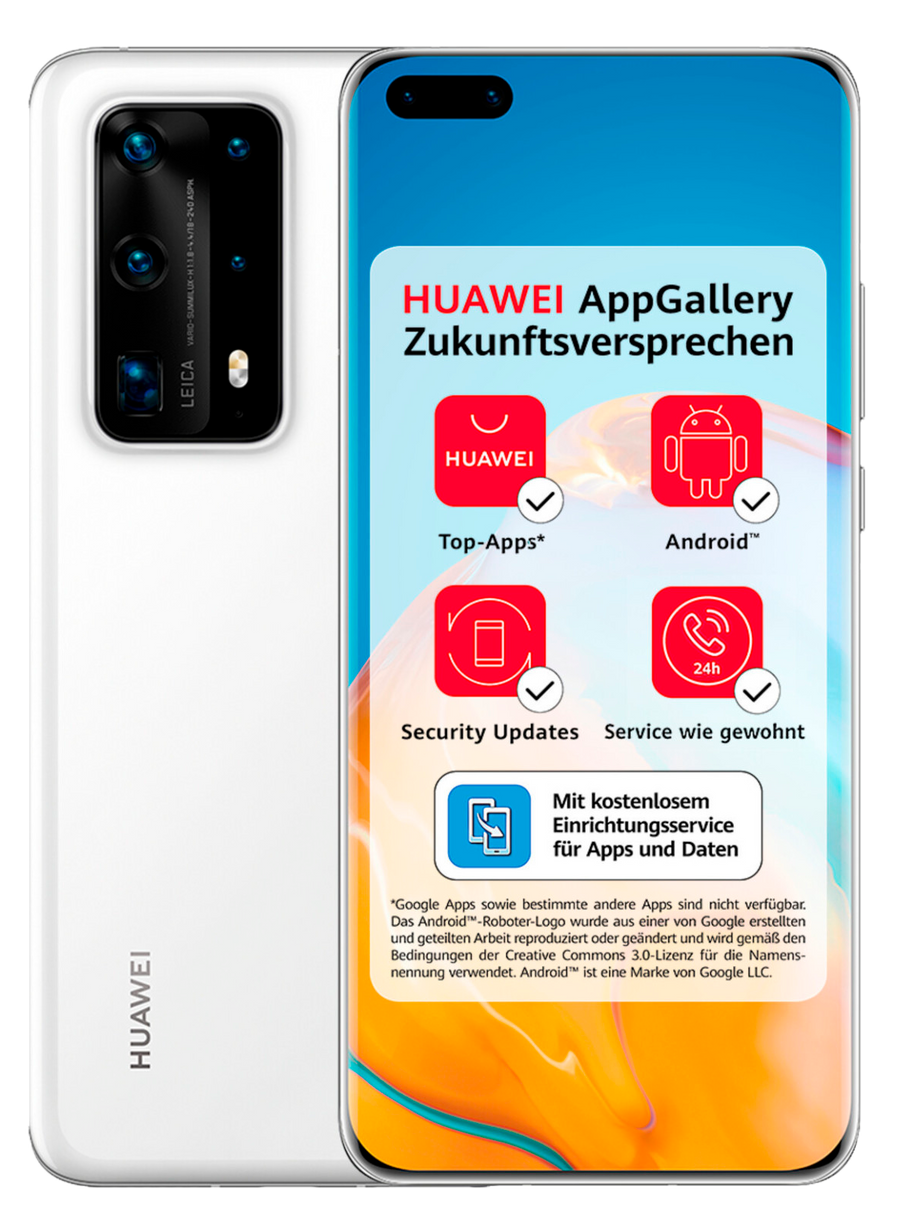 Huawei P40 Pro Plus Dual-SIM 5G weiß - Ohne Vertrag