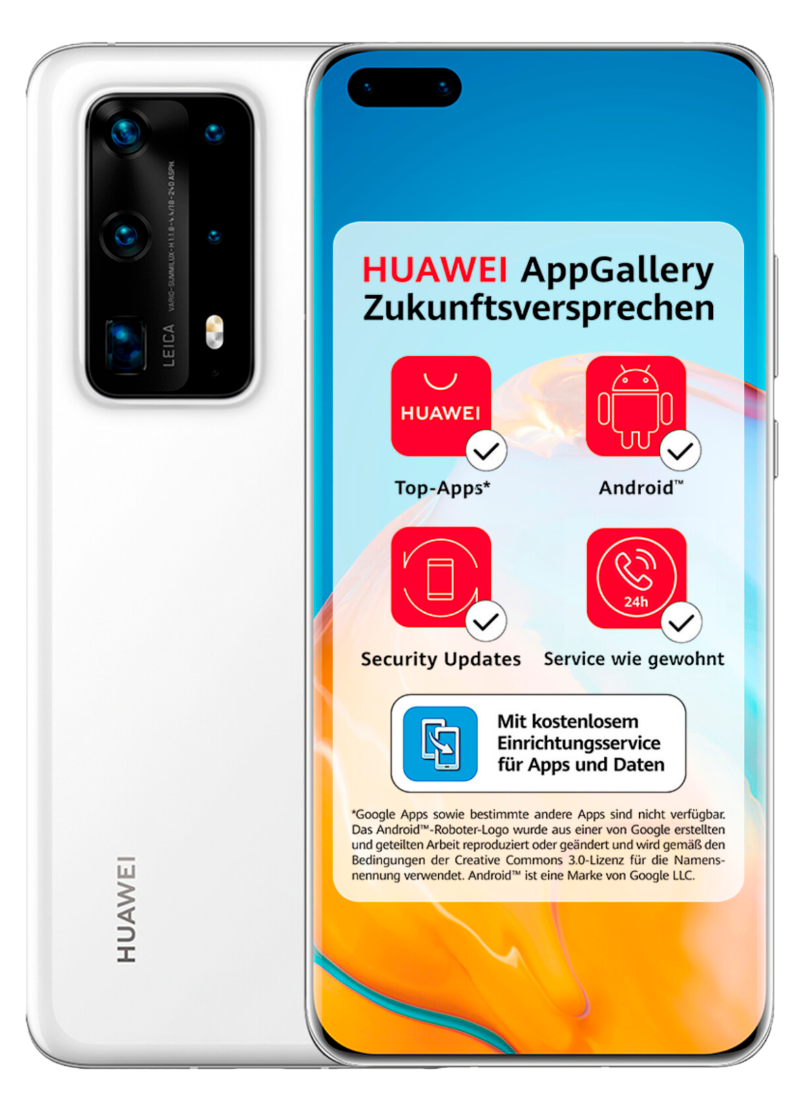 Huawei P40 Pro Plus Dual-SIM 5G weiß - Ohne Vertrag