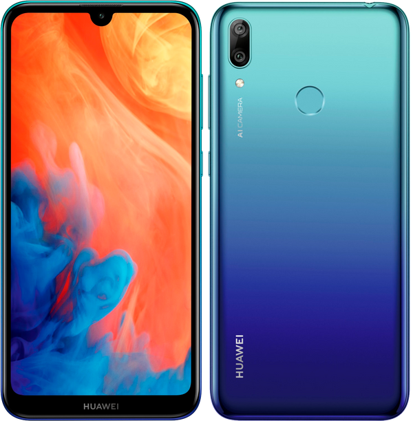 Huawei Y7 (2019) blau - Ohne Vertrag