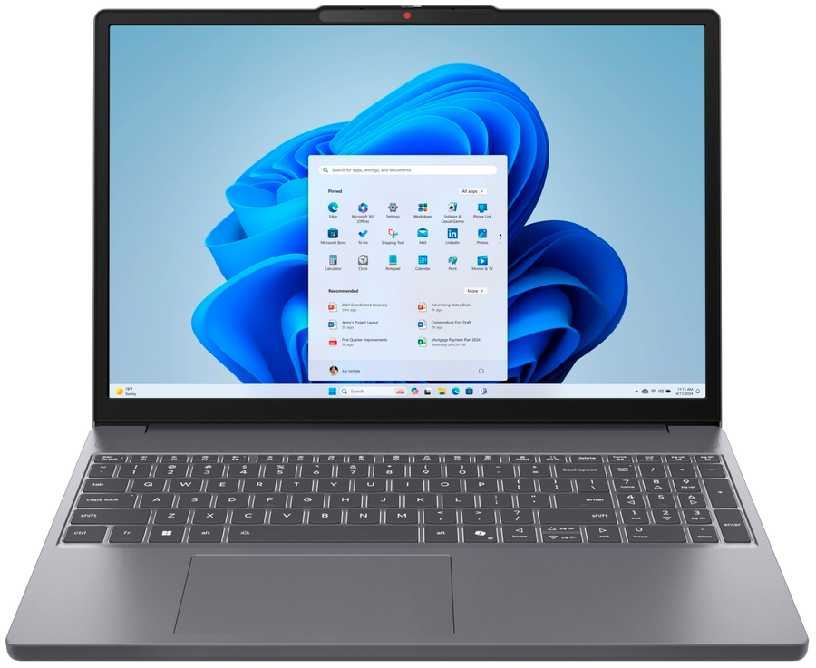 Lenovo IdeaPad Slim 3 15ARP10 15" 2026 WUXGA Ryzen 5 150 8 GB / 256 GB SSD W11H 83K70110GE QWERTZ Grau - Ohne Vertrag