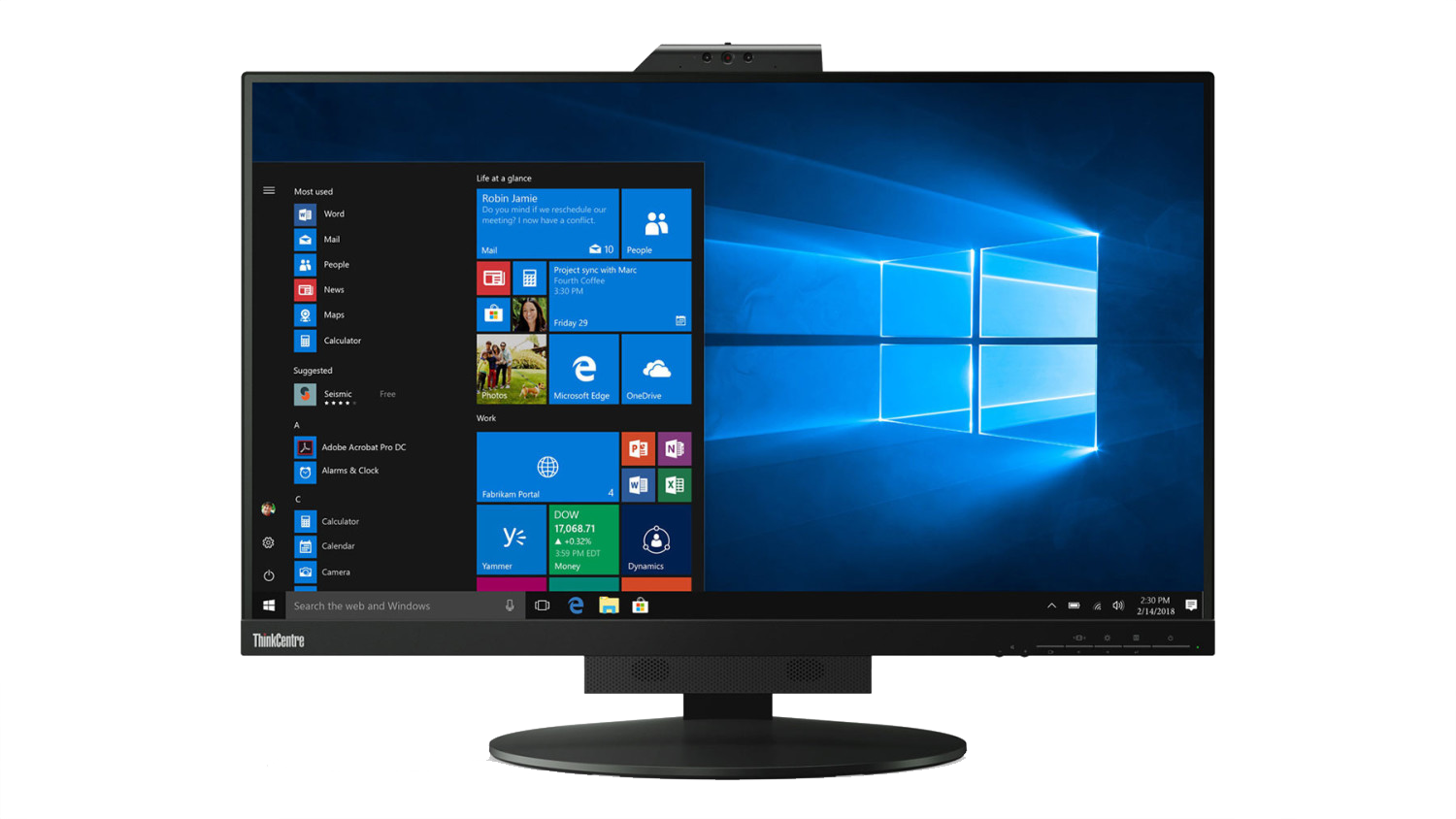 Lenovo ThinkCentre Tiny-in-One 27'' 11JHRAT1EU schwarz - Ohne Vertrag