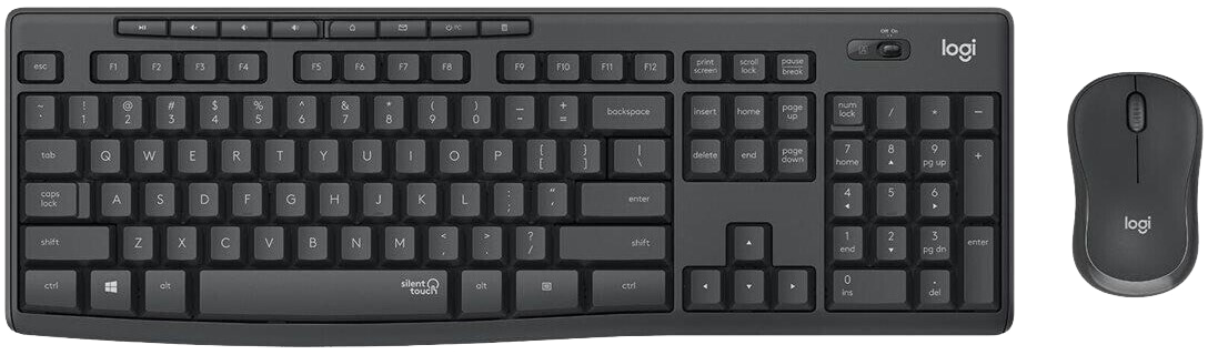 Logitech MK295 Desktop-Set (US) QWERTY grau - Ohne Vertrag