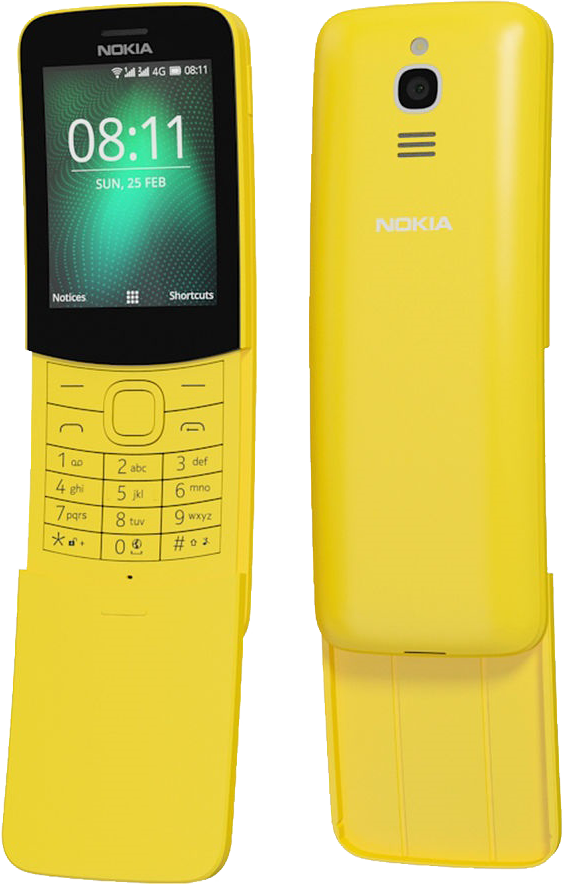 Nokia 8110 4G Dual-Sim gelb - Ohne Vertrag