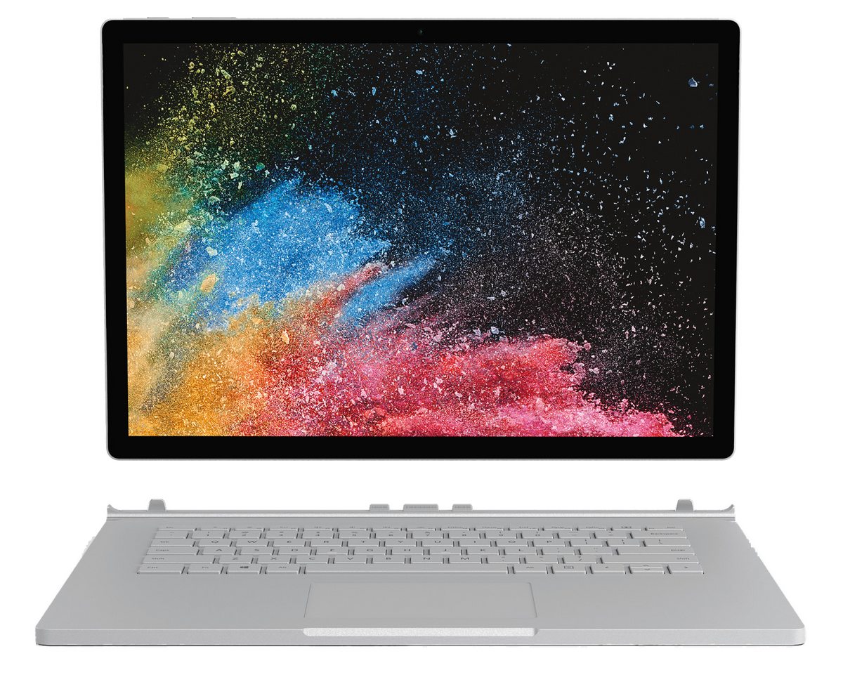 Microsoft Surface Book 2 15" 2017 i7-8650U 16 GB / 1 TB W10Pro FVH-00004 QWERTZ silber - Ohne Vertrag