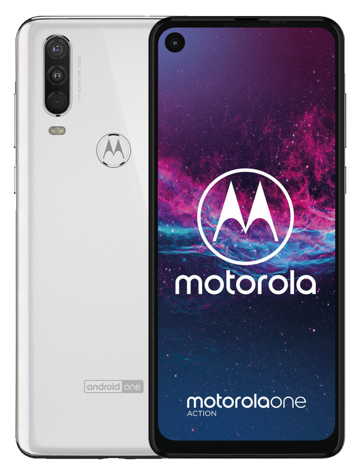 Motorola One Action Dual-SIM weiß  - Ohne Vertrag