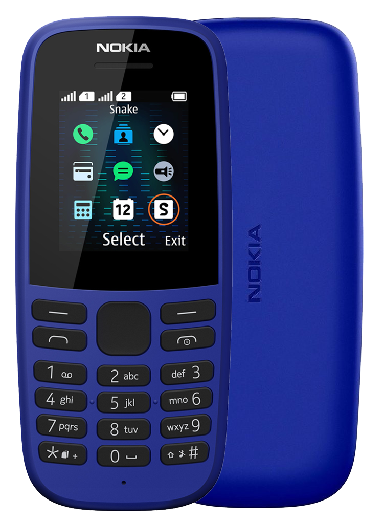 Nokia 105 (2019) Dual-SIM blau - Ohne Vertrag