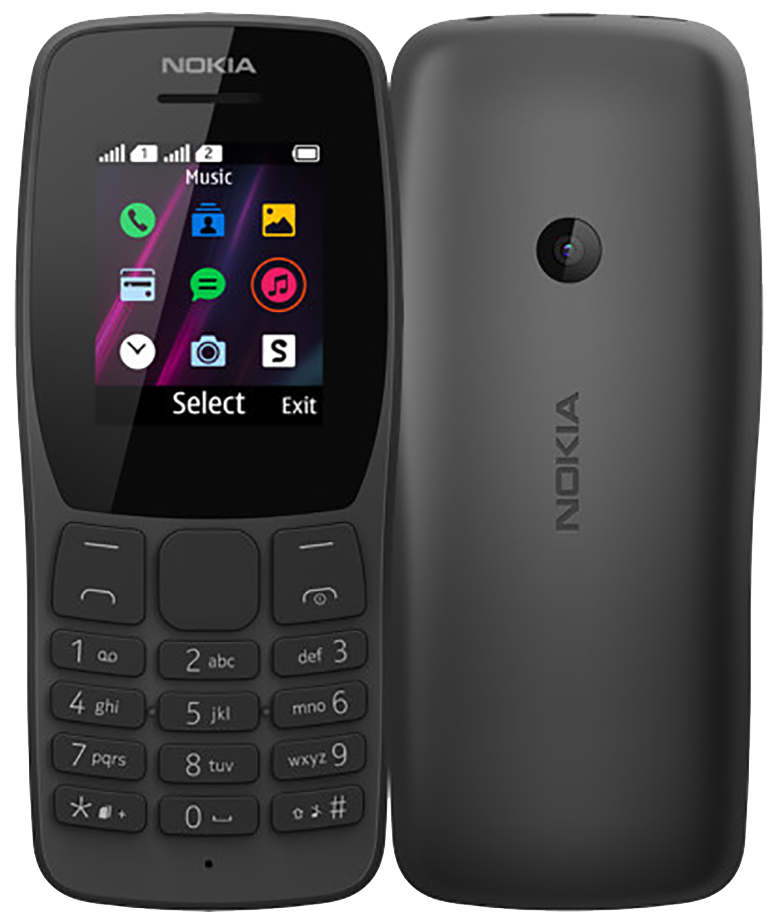 Nokia 110 (2019) Dual-SIM TA-1192 schwarz - Ohne Vertrag