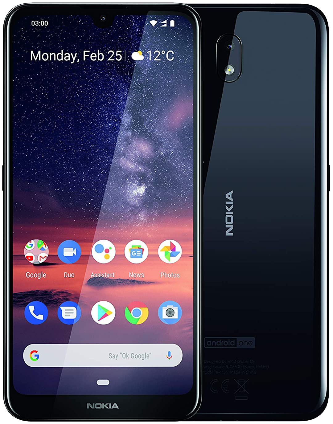 Nokia 3.2 Dual-SIM schwarz - Ohne Vertrag						