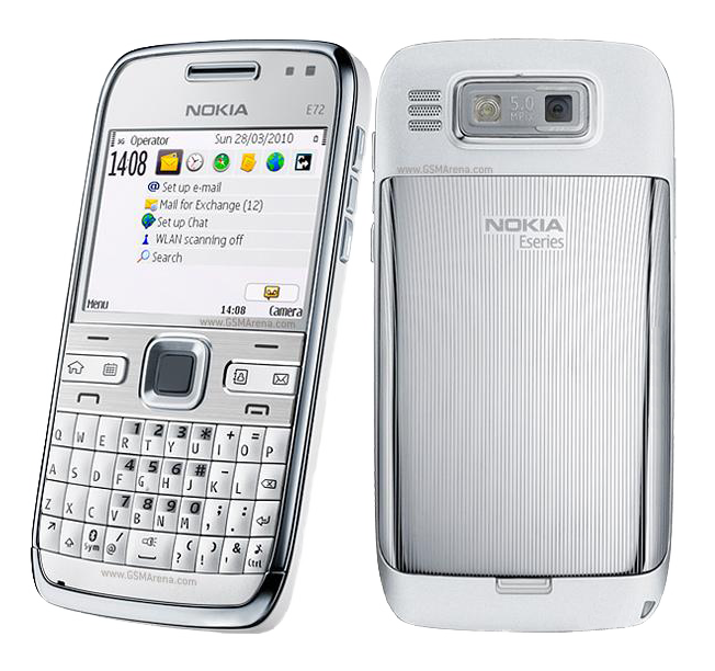 Nokia E72 RM-530 silber - Ohne Vertrag