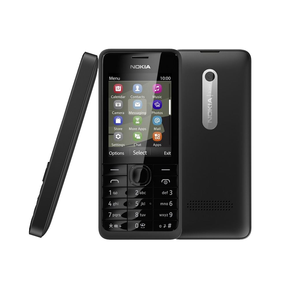 Nokia 301 schwarz - Onhe Vertrag