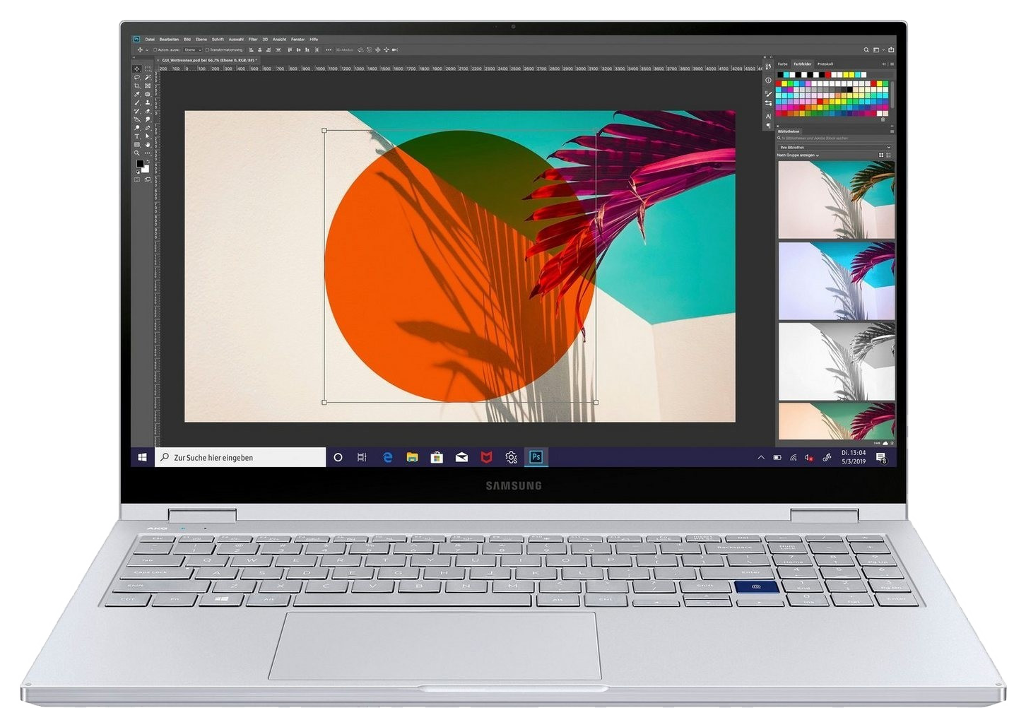 Samsung Galaxy Book Flex 15 FHD Core i5 8 GB RAM 256 GB SSD silber - Ohne Vertrag