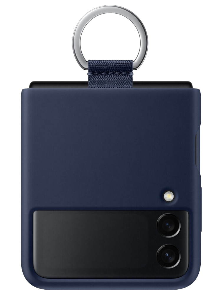 Samsung Silicone Cover with Ring (Galaxy Z Flip 3) blau - Ohne Vertrag