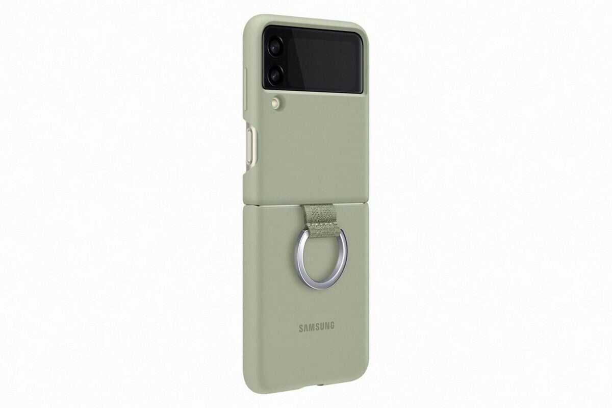 Silicone cover with ring (Galaxy Z Flip 3)