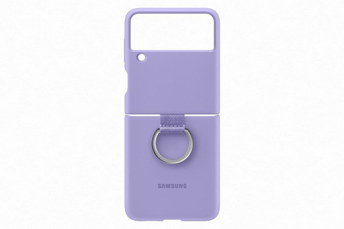 Silicone cover with ring (Galaxy Z Flip 3)