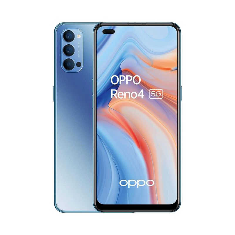 OPPO Reno4 5G Dual-SIM blau - Onhe Vertrag