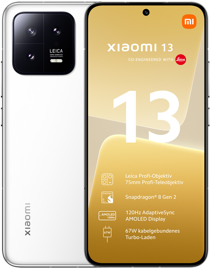 Xiaomi 13 5G Dual-SIM 8GB weiß - Ohne Vertrag