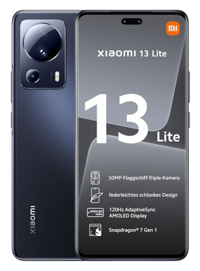 Xiaomi 13 Lite 5G Dual-SIM schwarz - Ohne Vertrag