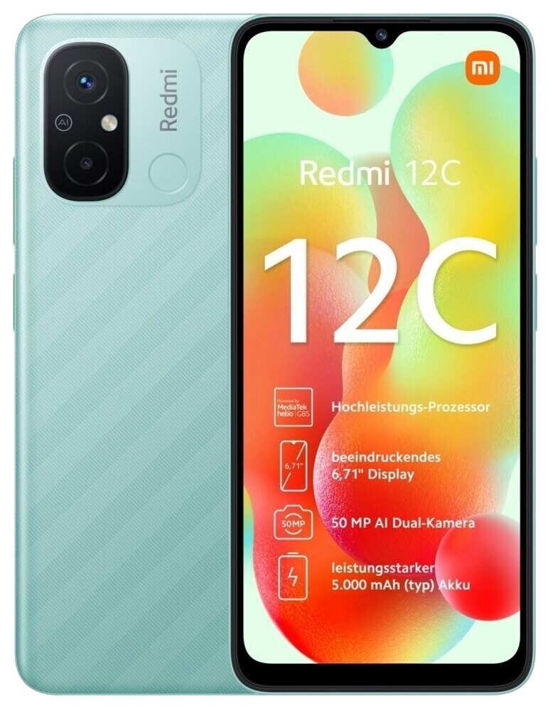 Xiaomi Redmi 12C Dual-SIM 3GB RAM grün - Onhe Vertrag