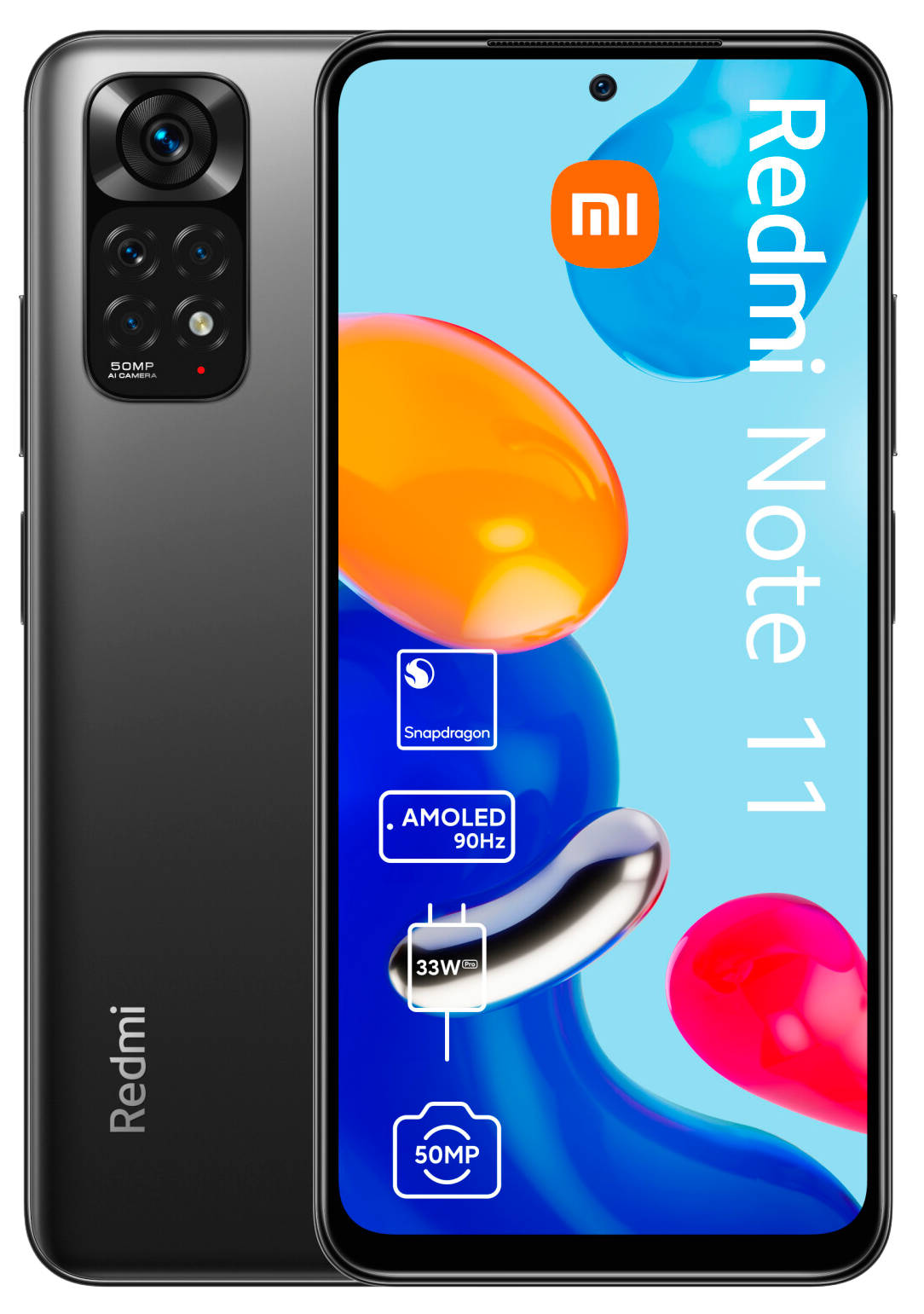 Xiaomi Redmi Note 11 Dual-SIM 4GB RAM schwarz - Ohne Vertrag