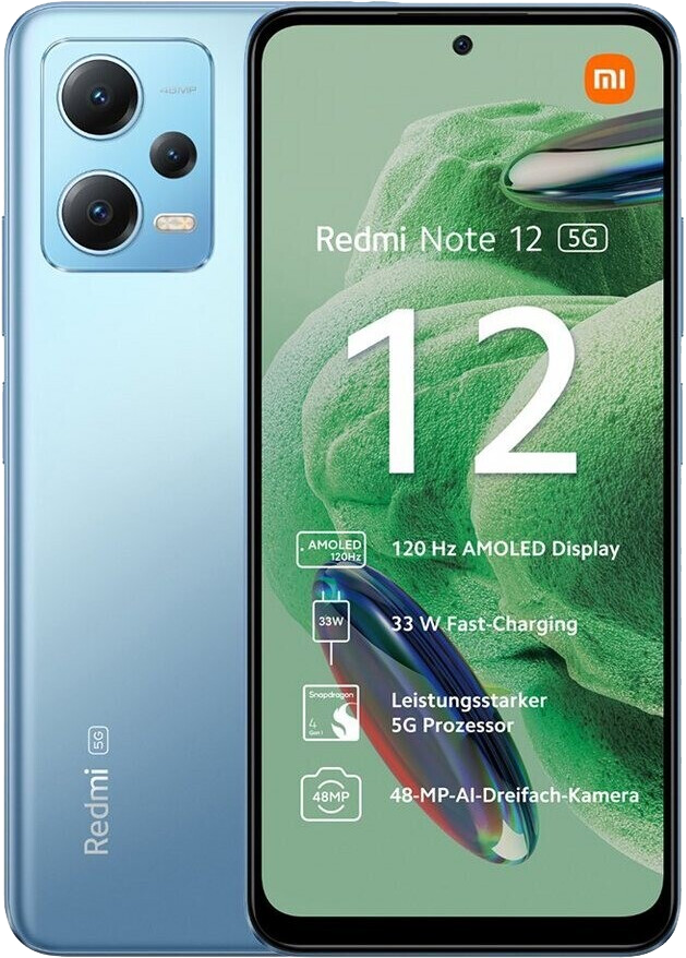 Xiaomi Redmi Note 12 5G RAM 4GB Dual-SIM blau - Ohne Vertrag