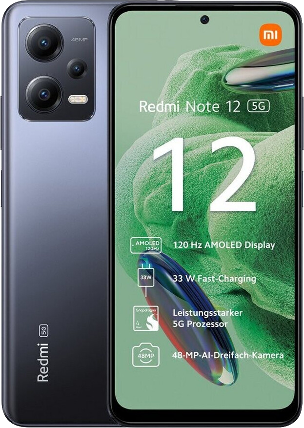 Xiaomi Redmi Note 12 5G RAM 4GB Dual-SIM grau - Ohne Vertrag