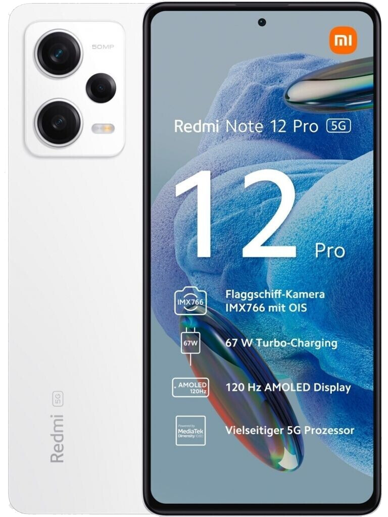 Xiaomi Redmi Note 12 Pro 5G Dual-SIM 6GB RAM weiß - Onhe Vertrag