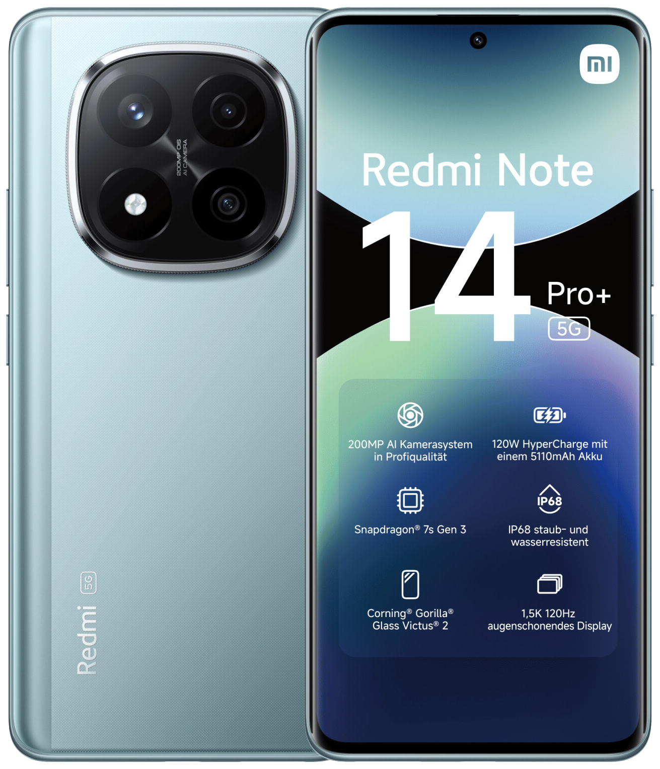 Xiaomi Redmi Note 14 Pro+ 5G Dual-SIM blau - Ohne Vertrag