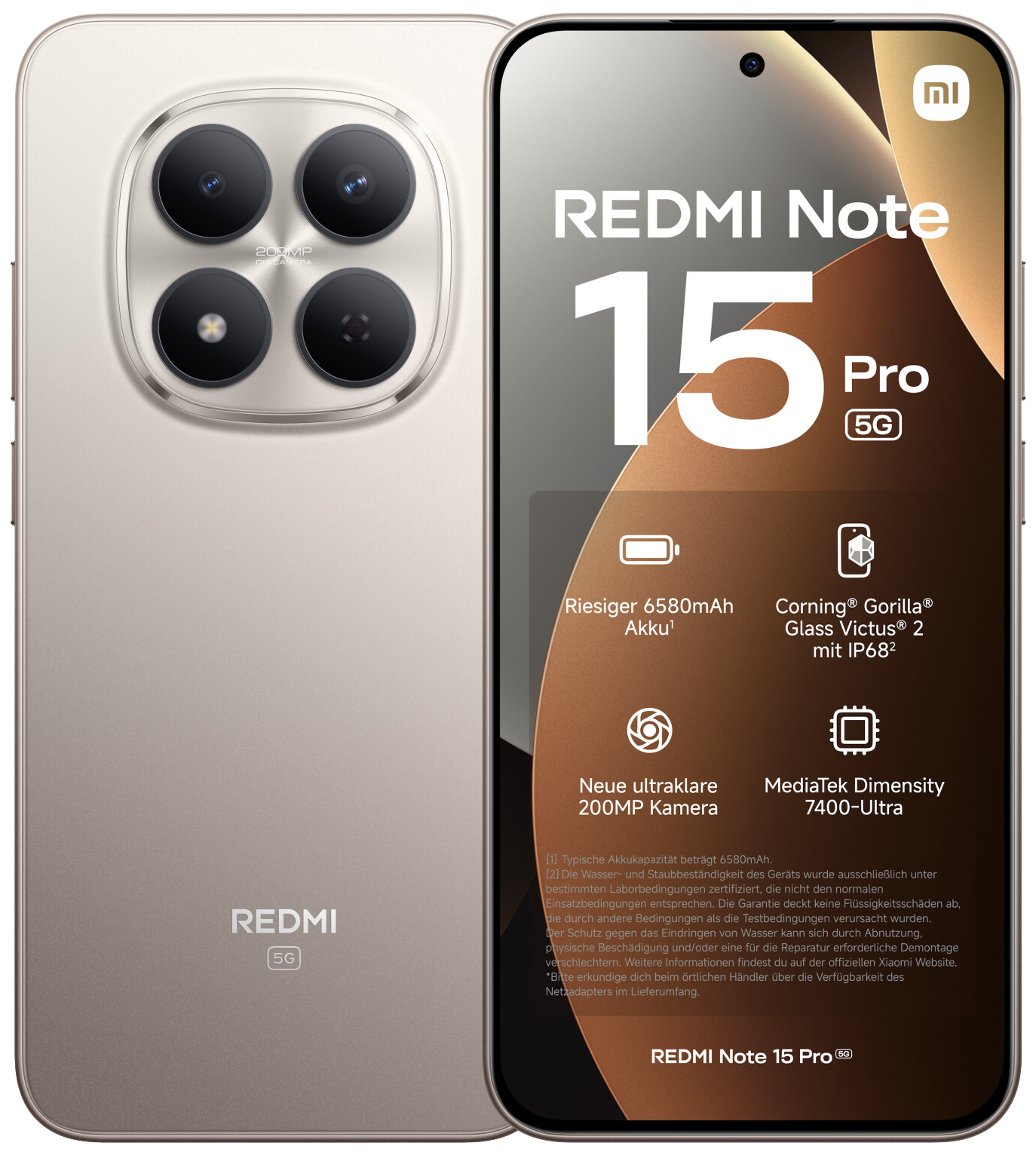 Xiaomi Redmi Note 15 Pro 5G Dual-SIM silber - Ohne Vertrag