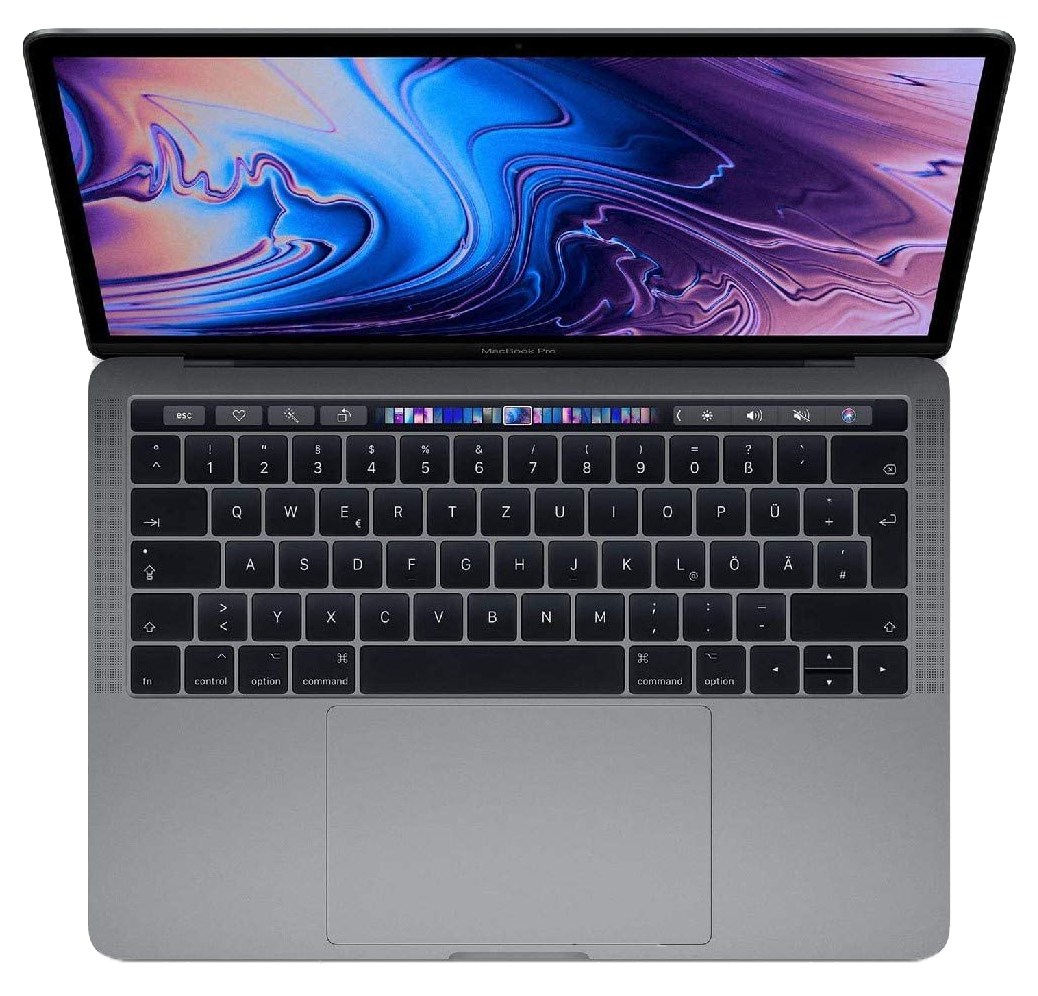 Apple MacBook Pro 13" 2019 i7 8.Gen 16GB/256GB ‎SSD Win 10 CZ0WQ-11000 QWERTZ grau - Ohne Vertrag