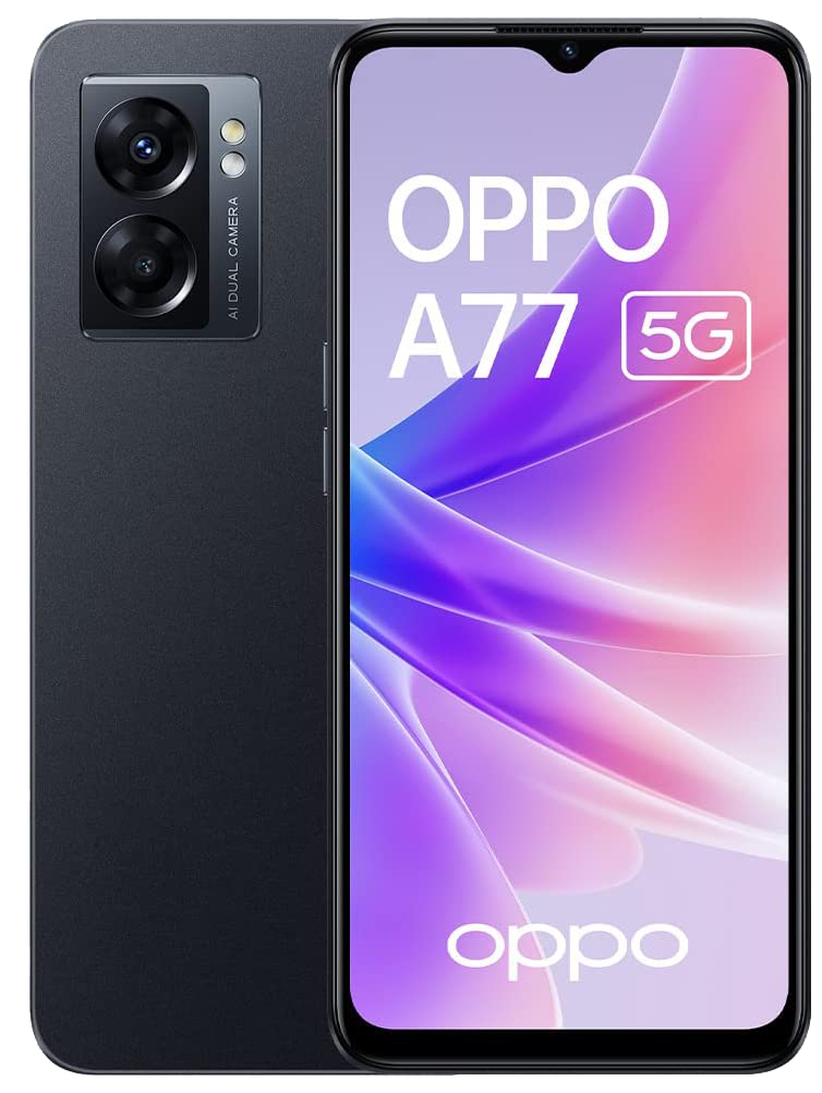 OPPO A77 5G Dual-SIM schwarz - Onhe Vertrag