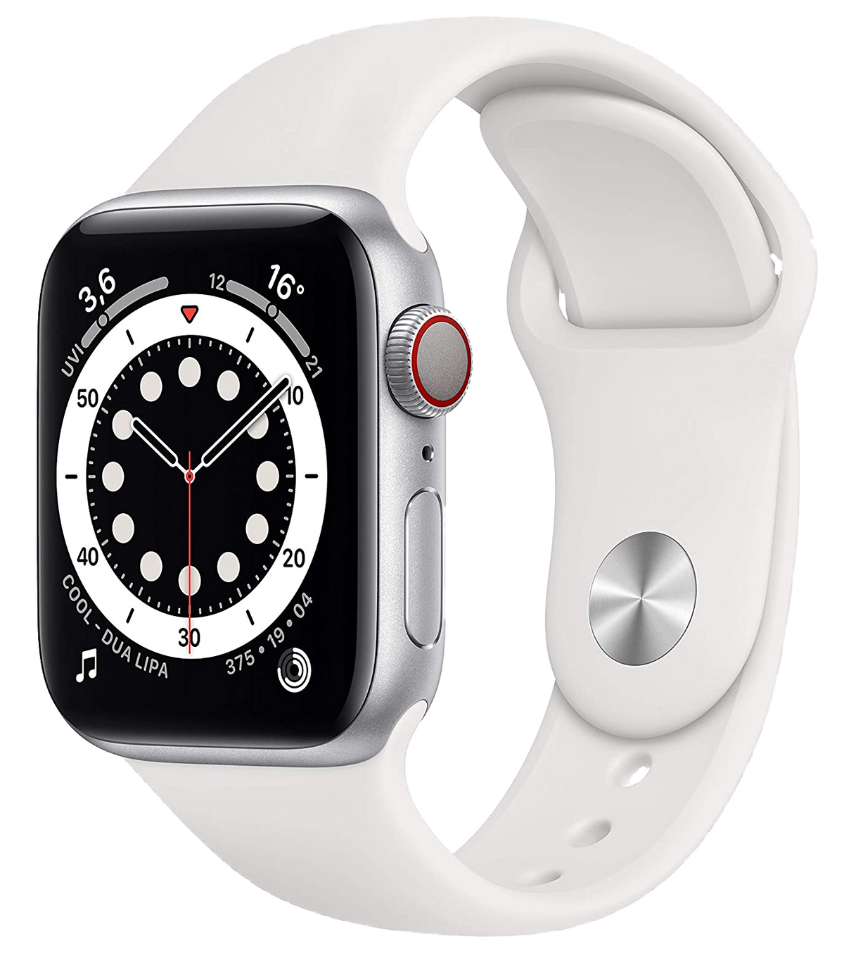 Apple Watch 6 LTE Silber Alu 40mm M06M3 - Ohne Vertrag