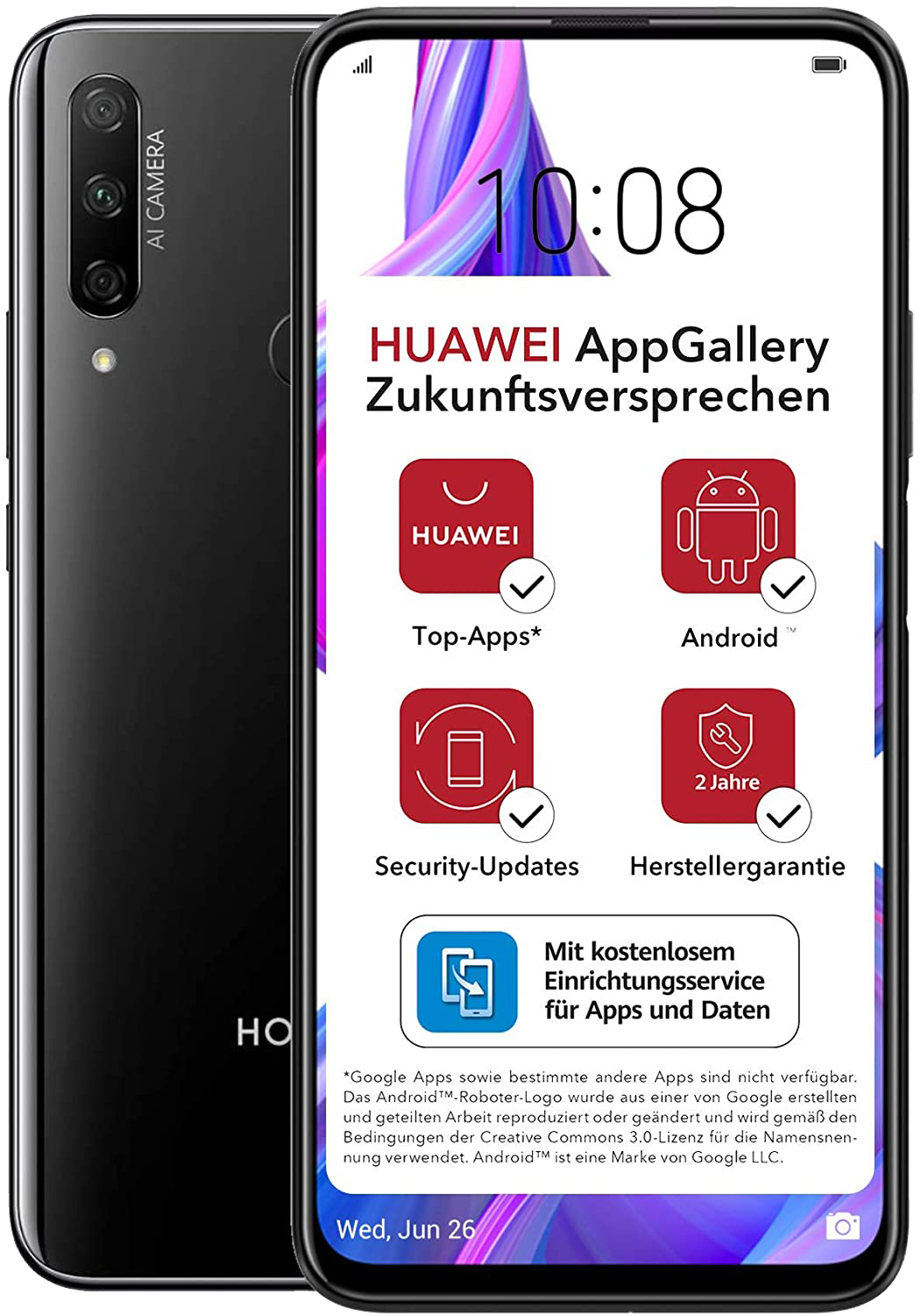 Honor 9X Pro Dual-SIM schwarz - Onhe Vertrag
