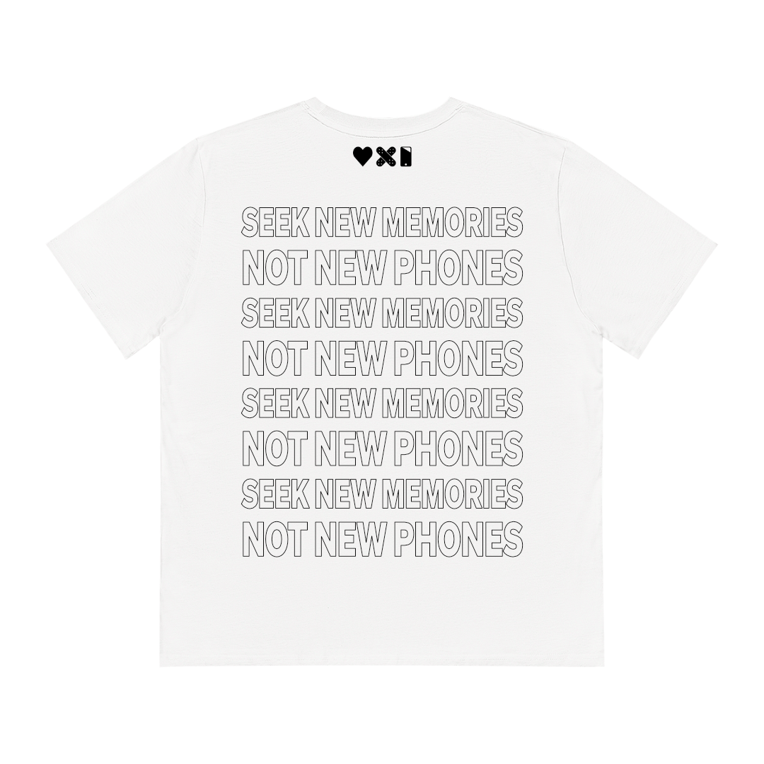 Weißes Unisex T-Shirt mit Backprint kaufen | Janado