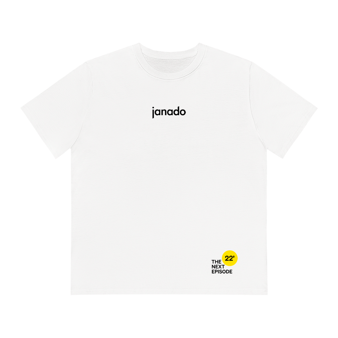 Weißes Unisex T-Shirt mit Backprint kaufen | Janado