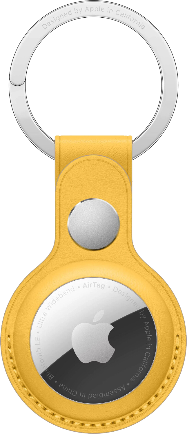Leather AirTag keychain