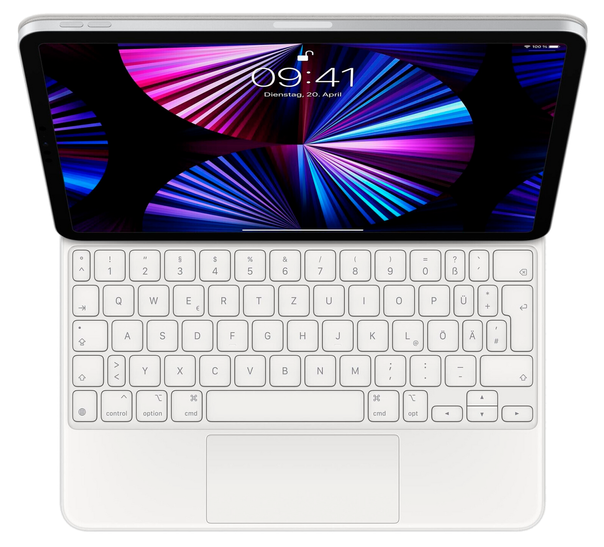 Apple Magic Keyboard für iPad Pro 11 (3. Generation) Deutsch weiß - Ohne Vertrag