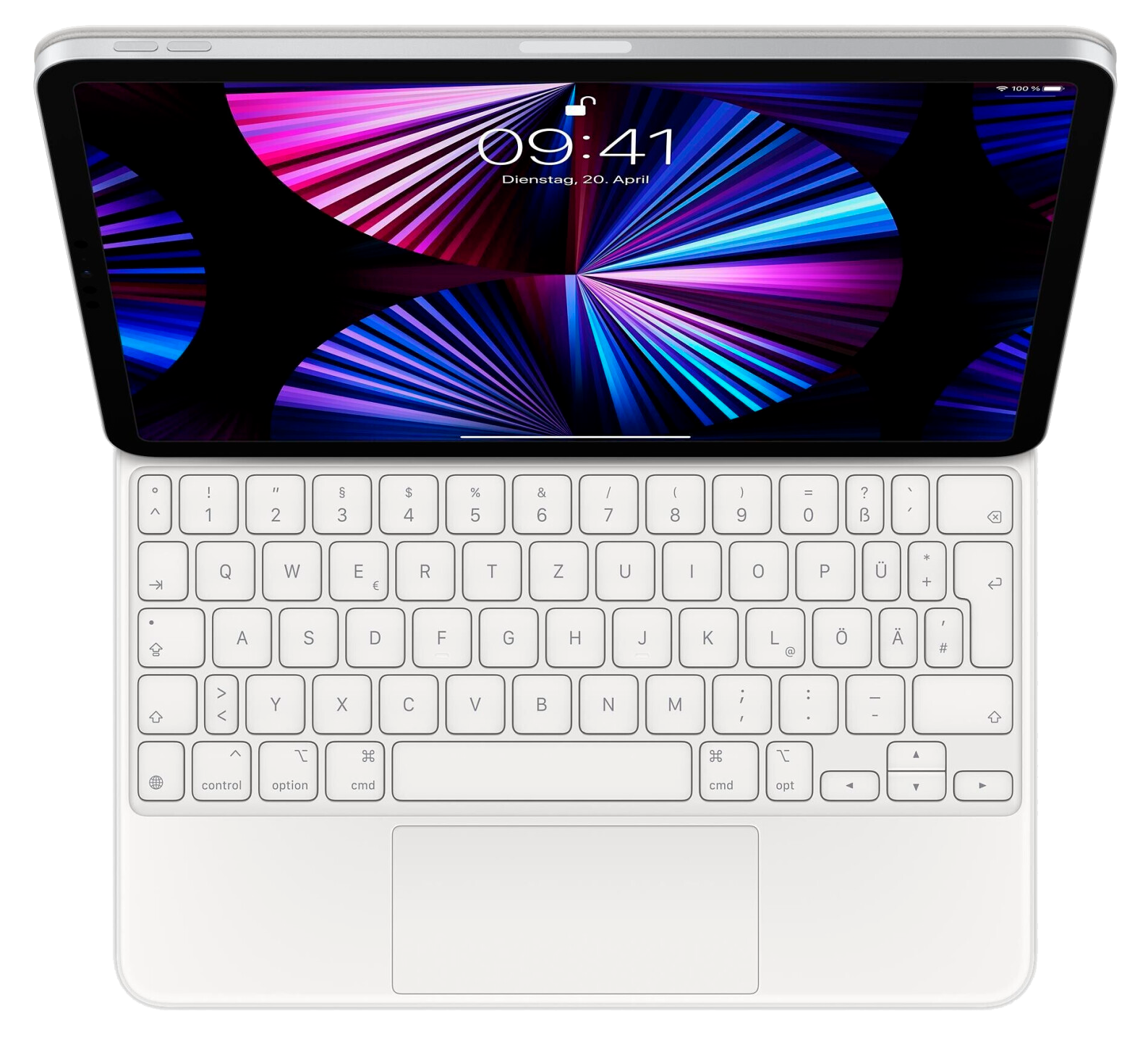 Apple Magic Keyboard für iPad Pro 11 (3. Generation) Deutsch weiß - Ohne Vertrag