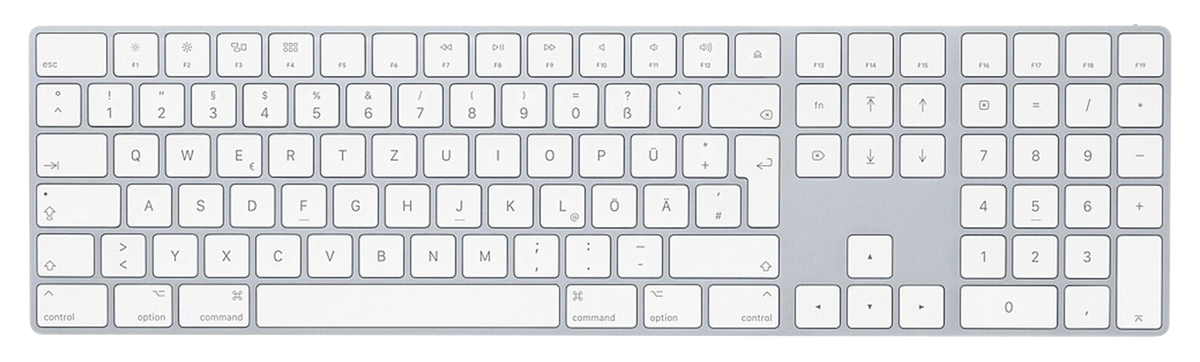 Apple Magic Keyboard with Numeric Keypad (DE) weiß - Ohne Vertrag