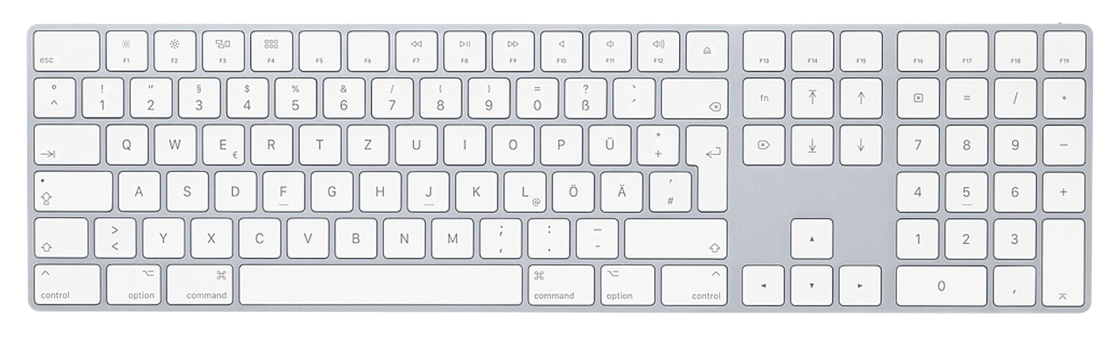 Apple Magic Keyboard with Numeric Keypad (DE) weiß - Ohne Vertrag