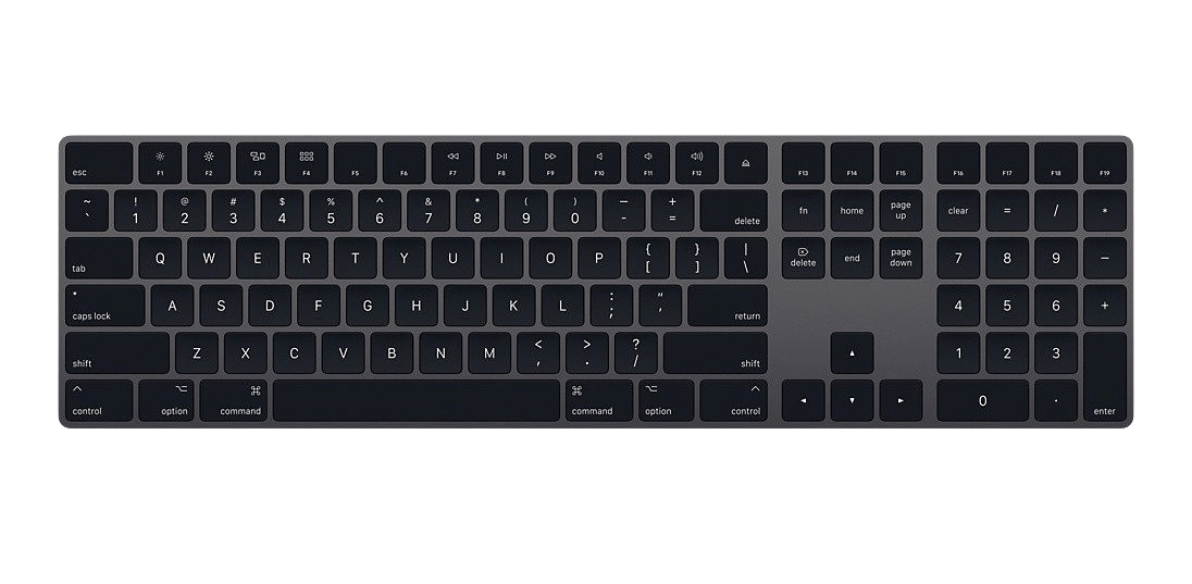 Apple Magic Keyboard with Numeric Keypad (UK) English International grau - Ohne Vertrag