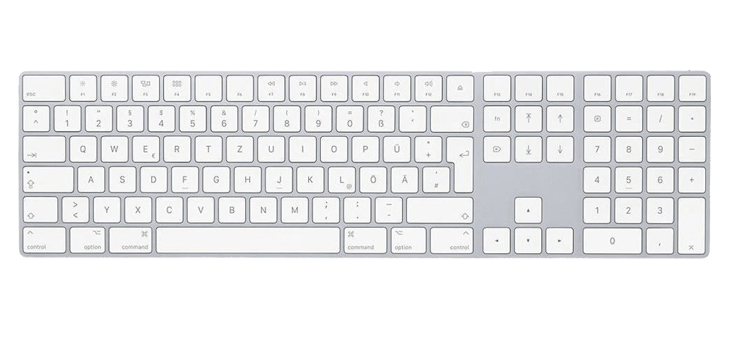 Apple Magic Keyboard with Numeric Keypad (NL Dutch) weiß - Ohne Vertrag