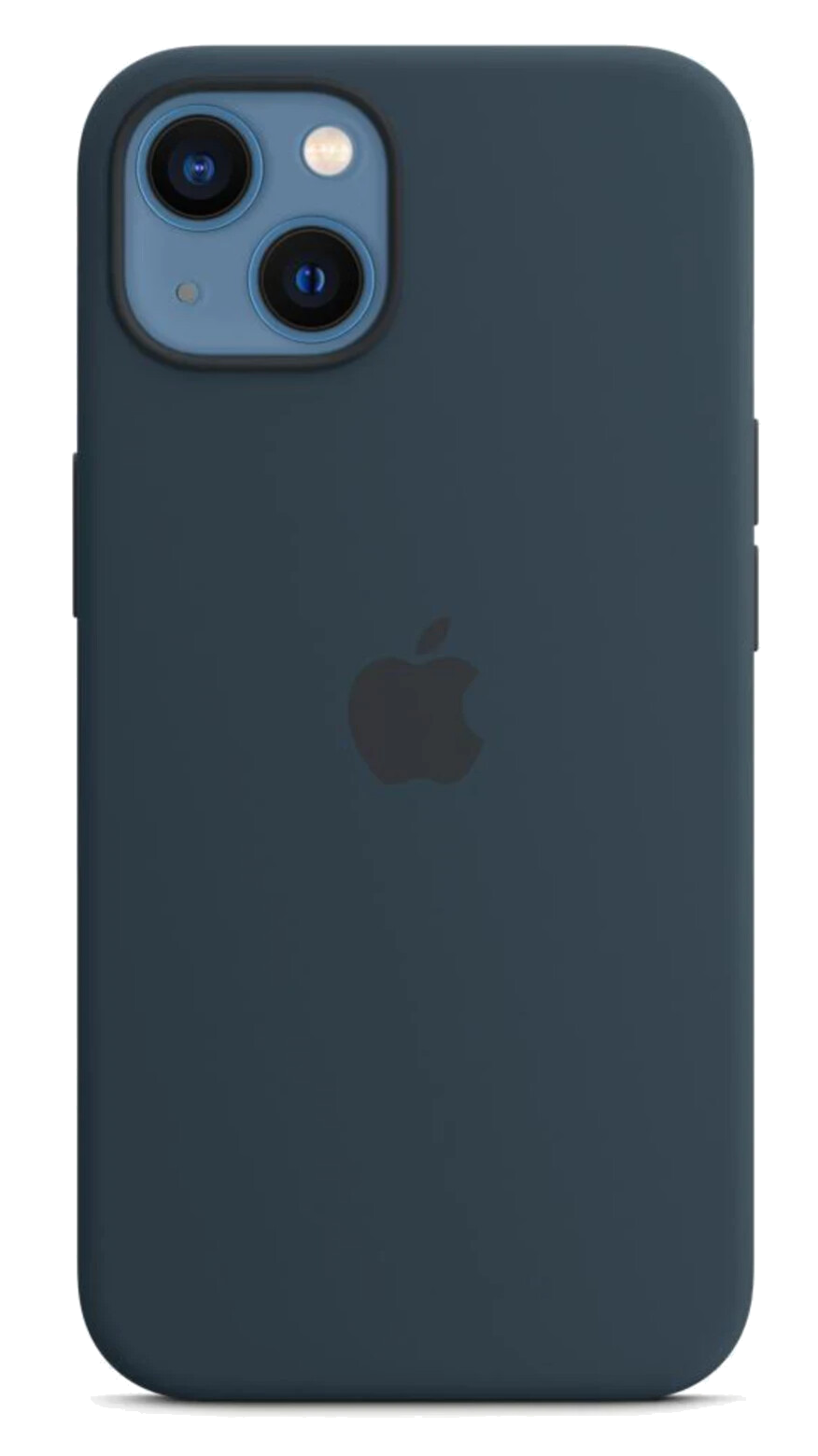 Apple Silikon Case mit MagSafe (iPhone 13) blau - Onhe Vertrag